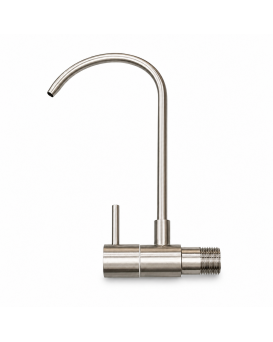 Wellon Wall Mount Faucet for RO Water Purifier | Stainless Steel Finish | High Arc Drinking Water Tap | Easy Wall Installation